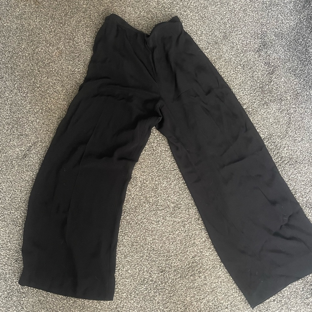 Cropped satin crepe Eileen Fisher pants